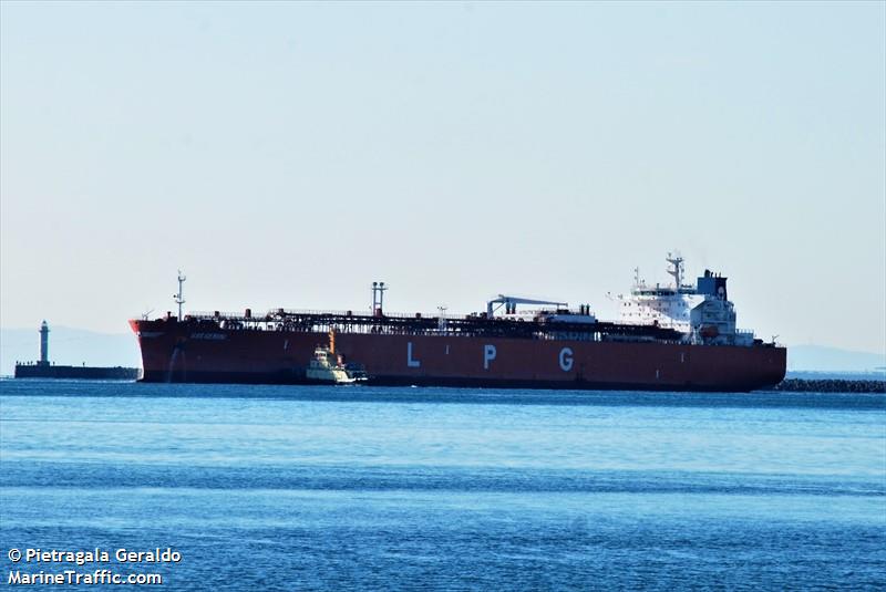 gas gemini (LPG Tanker) - IMO 9779991, MMSI 477045200, Call Sign VRQU2 under the flag of Hong Kong