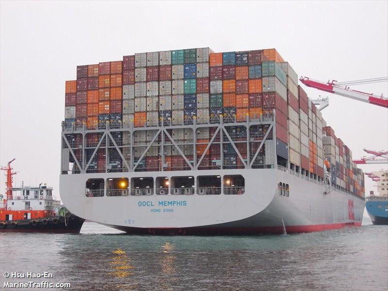 oocl memphis (Container Ship) - IMO 9486075, MMSI 477222600, Call Sign VRLQ3 under the flag of Hong Kong