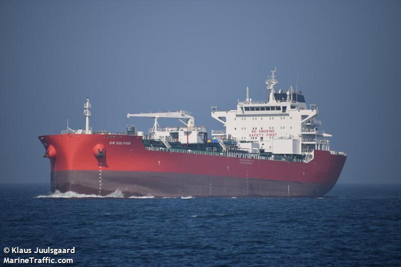 gw dolphin (Chemical/Oil Products Tanker) - IMO 9845099, MMSI 477455800, Call Sign VRSP7 under the flag of Hong Kong