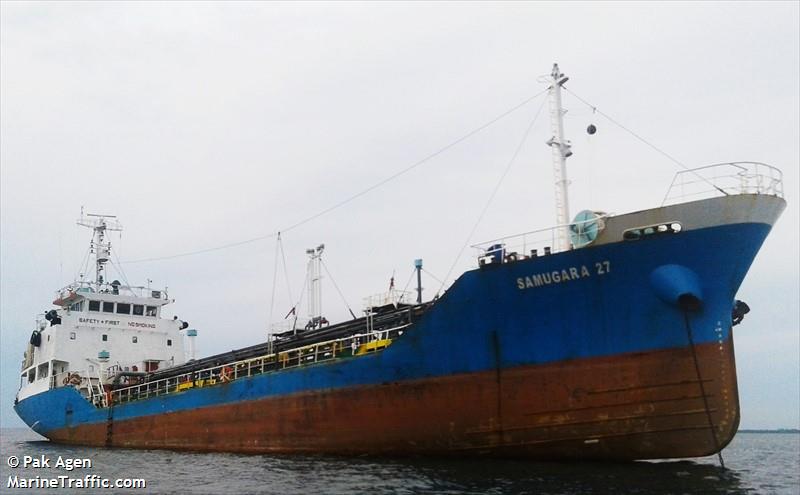 mt. samugara 27 (Chemical Tanker) - IMO 9058854, MMSI 525009086, Call Sign POUL under the flag of Indonesia
