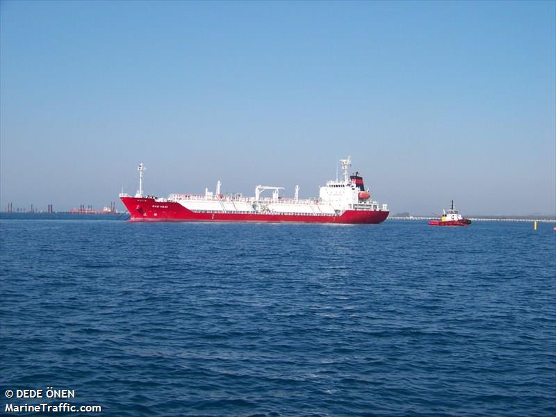 gaz dynamic (LPG Tanker) - IMO 9612844, MMSI 538004420, Call Sign V7WY2 under the flag of Marshall Islands