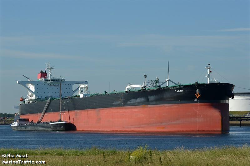 taqah (Crude Oil Tanker) - IMO 9501174, MMSI 538004833, Call Sign V7ZI4 under the flag of Marshall Islands