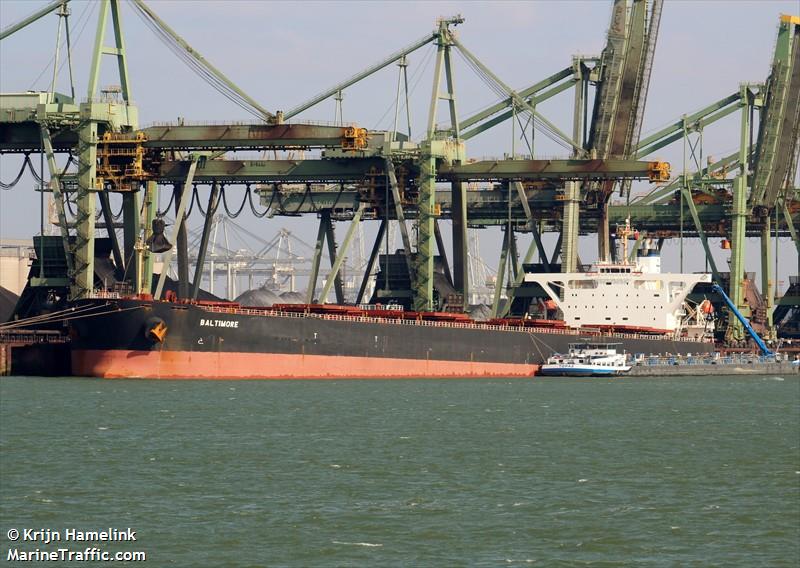 baltimore (Bulk Carrier) - IMO 9331464, MMSI 538005096, Call Sign V7AY8 under the flag of Marshall Islands