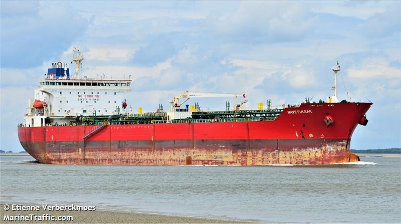 nave pulsar (Chemical/Oil Products Tanker) - IMO 9379313, MMSI 538005167, Call Sign V7BM3 under the flag of Marshall Islands