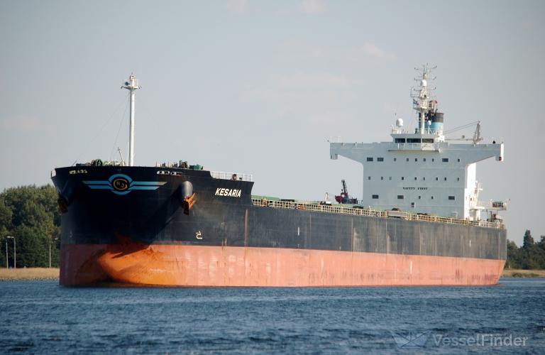 kesaria (Bulk Carrier) - IMO 9418444, MMSI 538005909, Call Sign V7IA9 under the flag of Marshall Islands