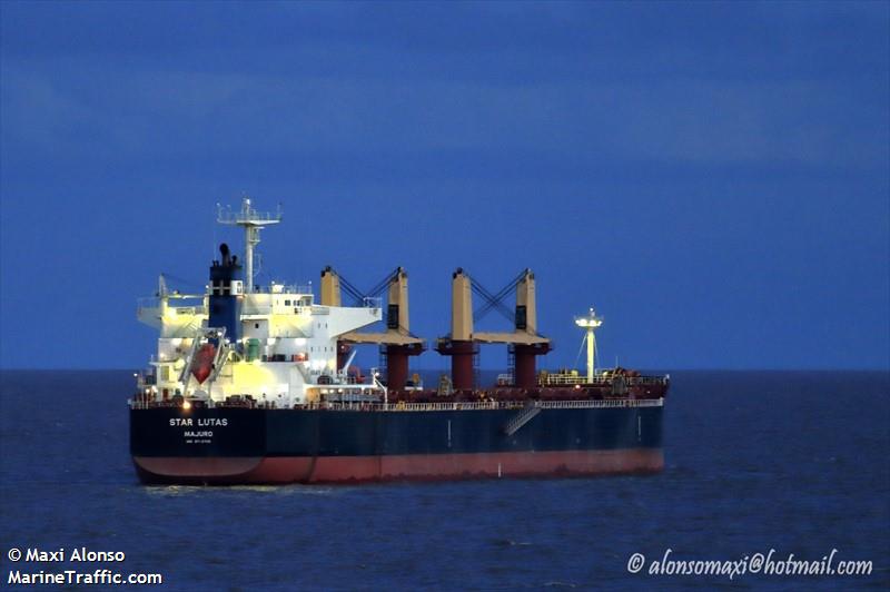 star lutas (Bulk Carrier) - IMO 9712709, MMSI 538006056, Call Sign V7JI6 under the flag of Marshall Islands