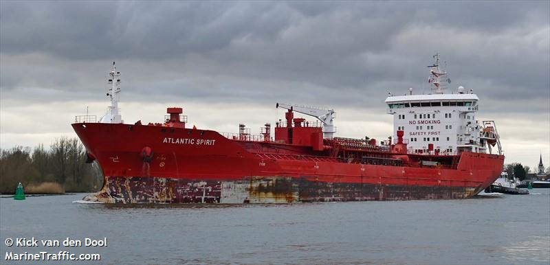 atlantic spirit (Chemical/Oil Products Tanker) - IMO 9580974, MMSI 538008872, Call Sign V7A2857 under the flag of Marshall Islands