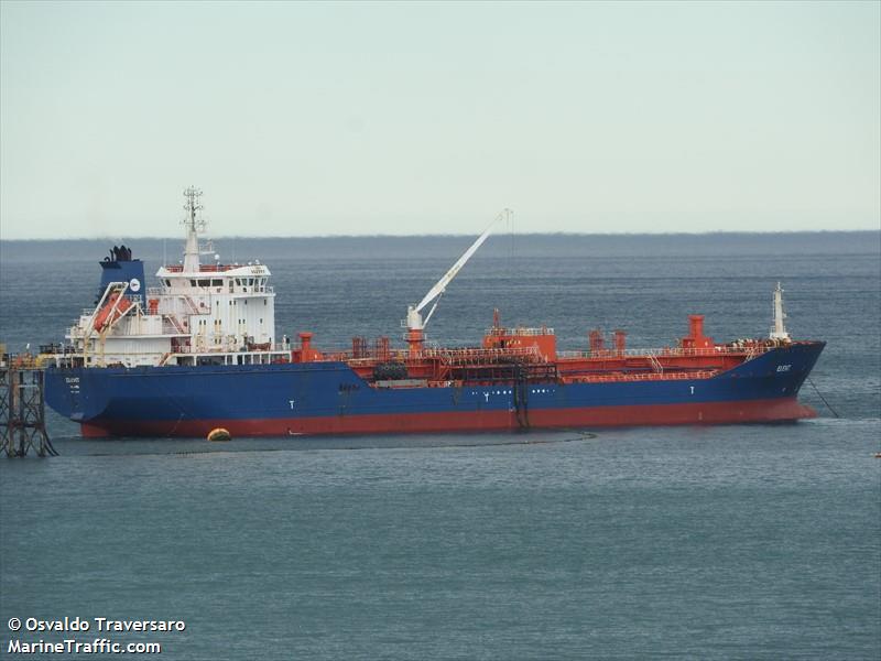 elevit (Chemical/Oil Products Tanker) - IMO 9466609, MMSI 538090488, Call Sign V7NL6 under the flag of Marshall Islands