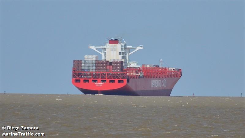 san vicente (Container Ship) - IMO 9699206, MMSI 563052800, Call Sign 9V2089 under the flag of Singapore