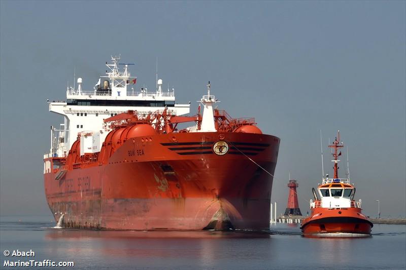 bow sea (Chemical/Oil Products Tanker) - IMO 9215282, MMSI 565028000, Call Sign 9VJY8 under the flag of Singapore