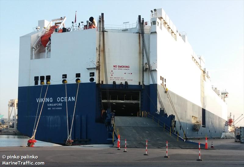 viking ocean (Vehicles Carrier) - IMO 9514999, MMSI 566613000, Call Sign 9V8008 under the flag of Singapore