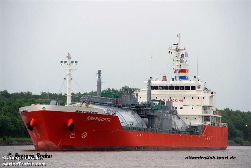 knebworth (LPG Tanker) - IMO 9624809, MMSI 566638000, Call Sign 9V8047 under the flag of Singapore