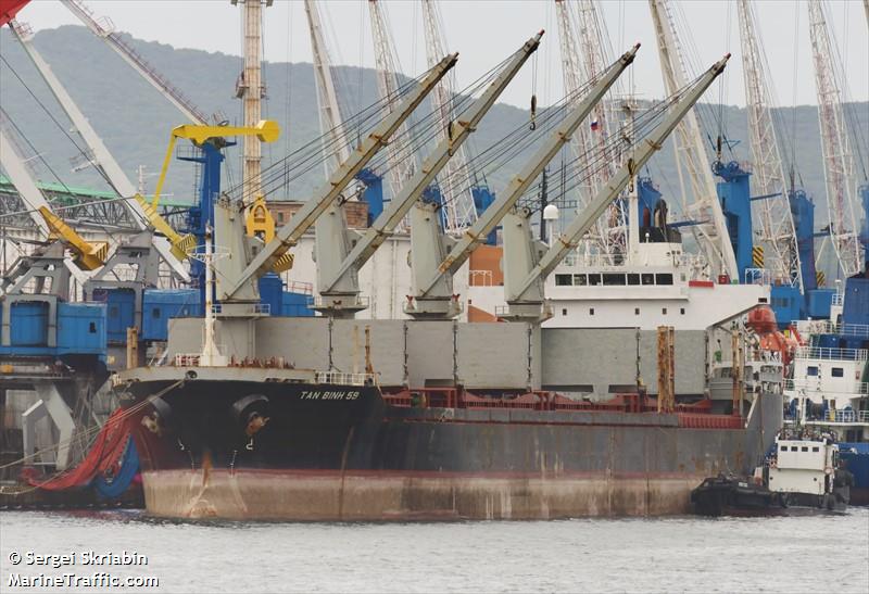 tan binh 59 (Bulk Carrier) - IMO 9191436, MMSI 574002770, Call Sign 3WTQ9 under the flag of Vietnam