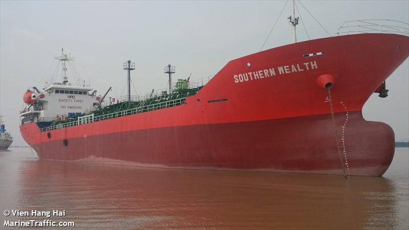 mt southern wealth (Oil Products Tanker) - IMO 9644689, MMSI 574002950, Call Sign 3WKW9 under the flag of Vietnam