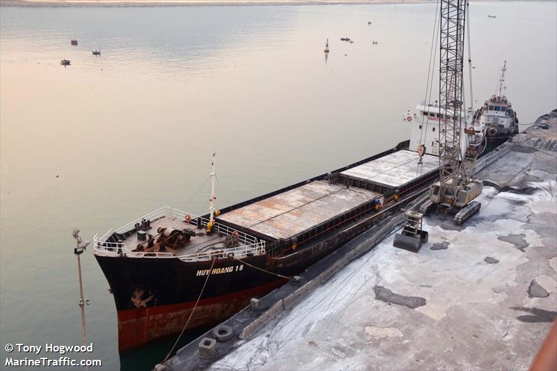 huy hoang 18 (General Cargo Ship) - IMO 8669242, MMSI 574012826, Call Sign 3WLX9 under the flag of Vietnam