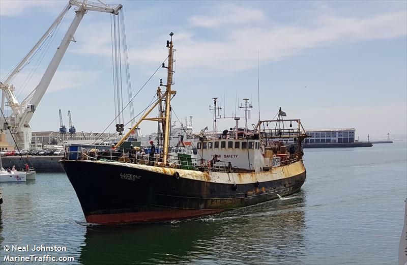 lucerne (Fishing Vessel) - IMO 5213511, MMSI 601493000, Call Sign ZR2579 under the flag of South Africa