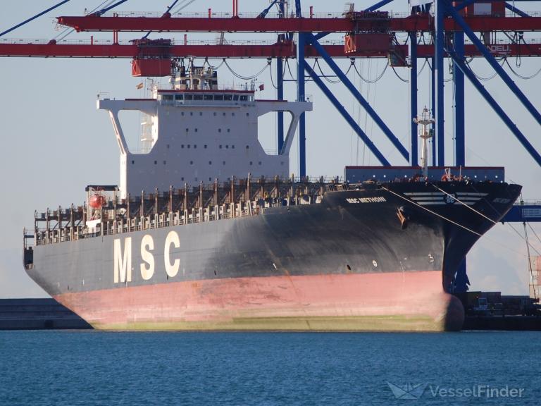 msc methoni (Container Ship) - IMO 9256755, MMSI 636015404, Call Sign D5AN2 under the flag of Liberia