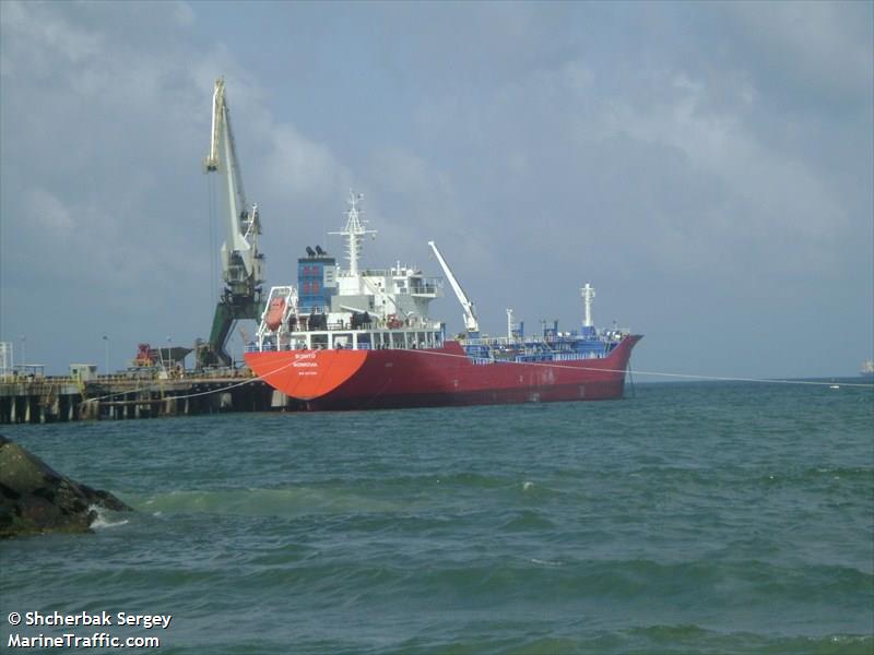 bonito (Chemical/Oil Products Tanker) - IMO 9475399, MMSI 636015787, Call Sign D5CV6 under the flag of Liberia