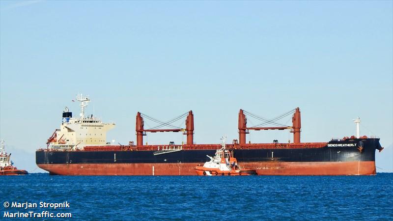 genco weatherly (Bulk Carrier) - IMO 9689172, MMSI 636016497, Call Sign D5GL7 under the flag of Liberia