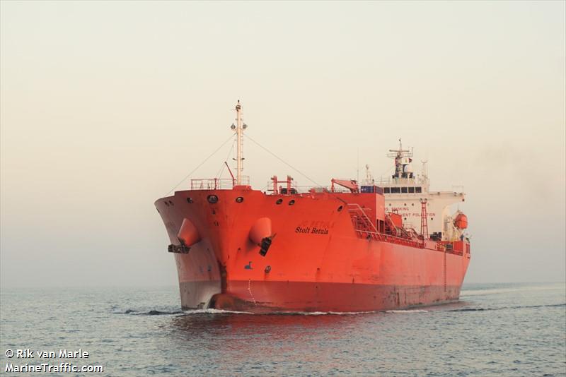 stolt betula (Chemical/Oil Products Tanker) - IMO 9266267, MMSI 636017837, Call Sign D5MX9 under the flag of Liberia