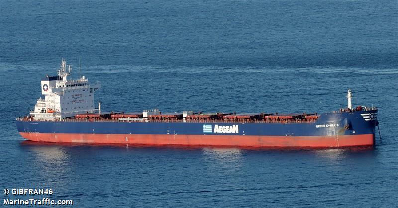 green k-max 6 (Bulk Carrier) - IMO 9862621, MMSI 636018871, Call Sign D5RT8 under the flag of Liberia
