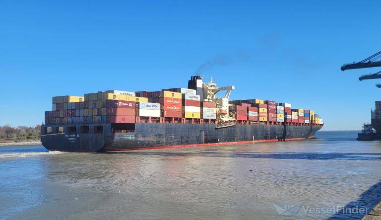 york (Container Ship) - IMO 9196838, MMSI 636018964, Call Sign D5SG2 under the flag of Liberia