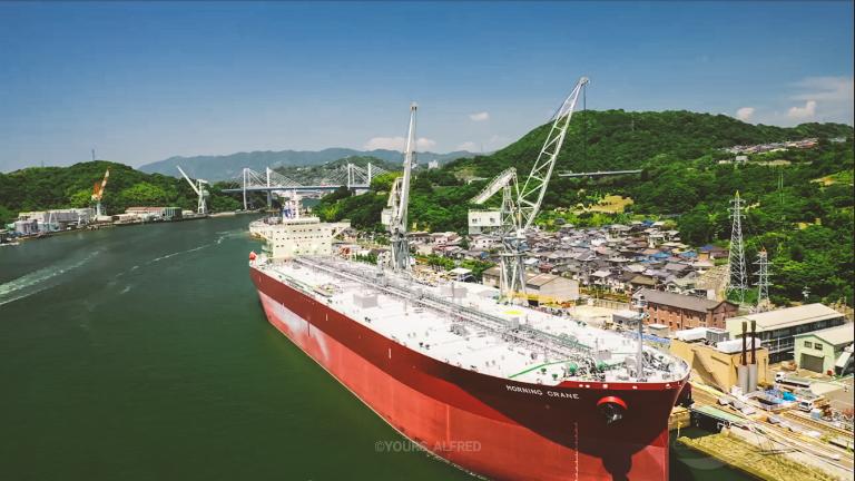 morning crane (Crude Oil Tanker) - IMO 9800714, MMSI 636019701, Call Sign D5VT2 under the flag of Liberia
