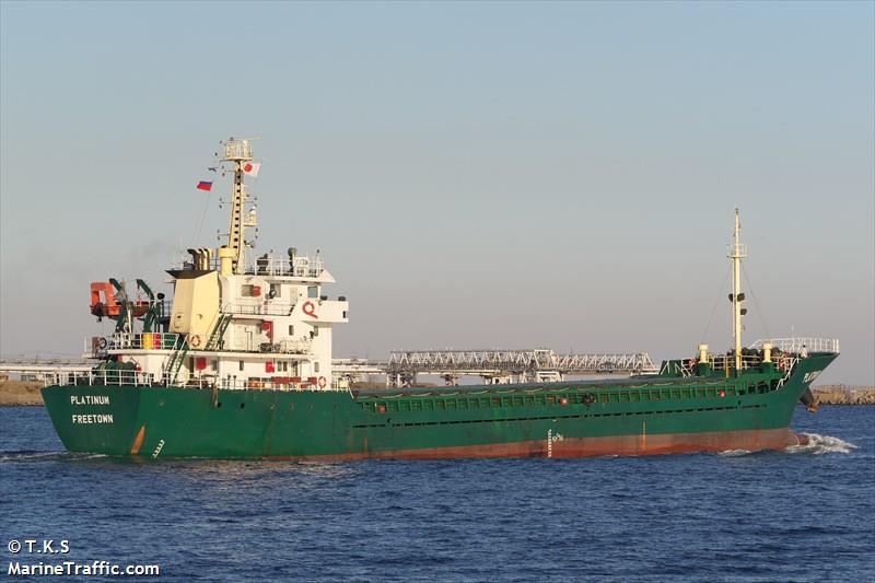 platinum (General Cargo Ship) - IMO 8649814, MMSI 667001628, Call Sign 9LU2431 under the flag of Sierra Leone