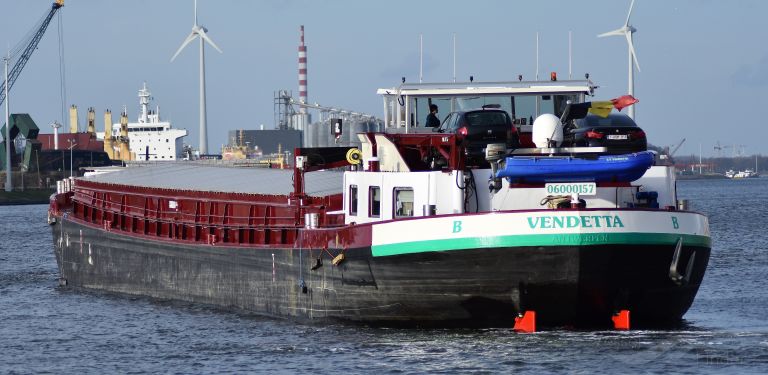 vendetta (Cargo ship) - IMO , MMSI 205248790, Call Sign OT2487 under the flag of Belgium