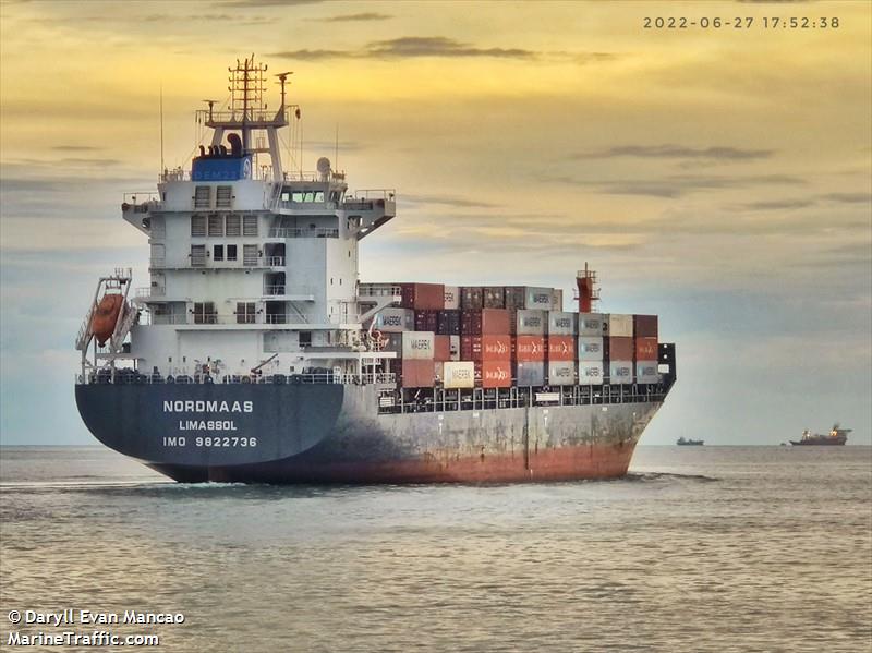 nordmaas (Container Ship) - IMO 9822736, MMSI 209695000, Call Sign 5BHU5 under the flag of Cyprus