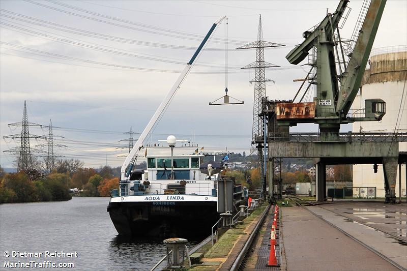 aqua linda (Cargo ship) - IMO , MMSI 211555070, Call Sign DC5805 under the flag of Germany