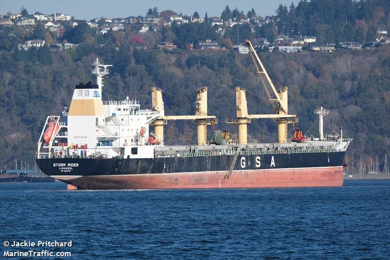 storm rider (Bulk Carrier) - IMO 9595357, MMSI 212712000, Call Sign 5BKG3 under the flag of Cyprus