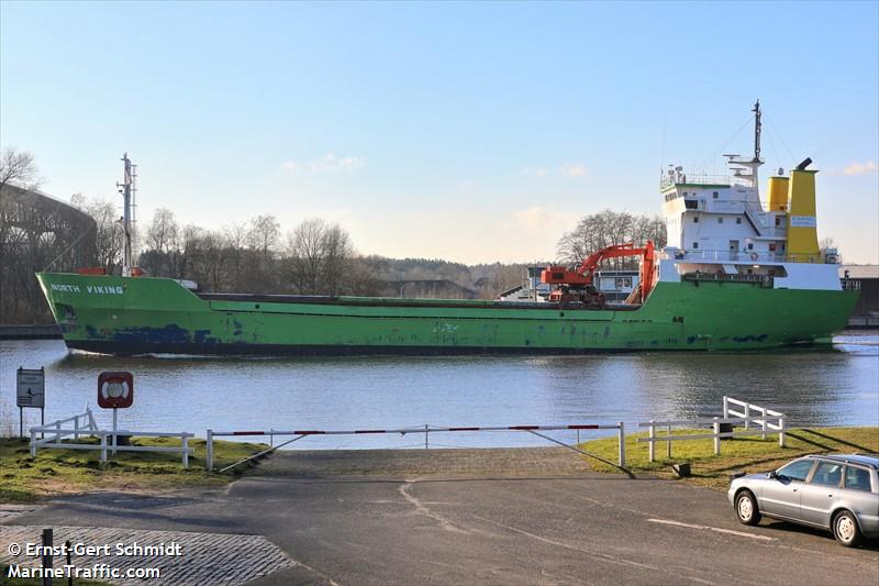 north viking (General Cargo Ship) - IMO 7600287, MMSI 219024883, Call Sign OYHJ2 under the flag of Denmark