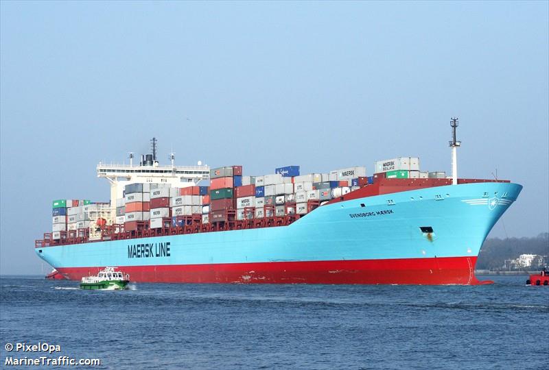 svendborg maersk (Container Ship) - IMO 9146467, MMSI 219145000, Call Sign OZSK2 under the flag of Denmark