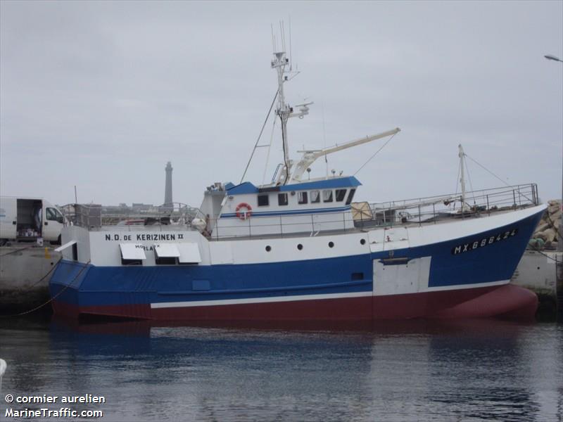notre dame (Fishing vessel) - IMO , MMSI 227820000, Call Sign FHST under the flag of France