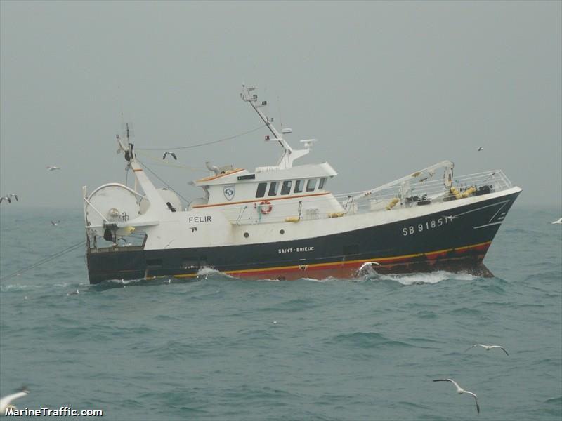 fv felir (Fishing vessel) - IMO , MMSI 228267900, Call Sign FNKU under the flag of France