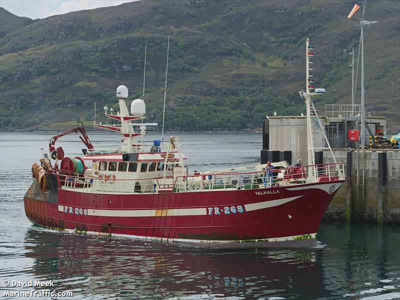 valkyrie fr262 (Fishing Vessel) - IMO , MMSI 232004160, Call Sign MY006 under the flag of United Kingdom (UK)