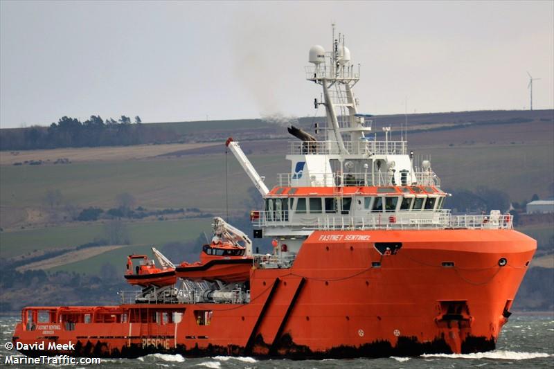 fastnet sentinel (Standby Safety Vessel) - IMO 9696656, MMSI 235108316, Call Sign 2IBK5 under the flag of United Kingdom (UK)