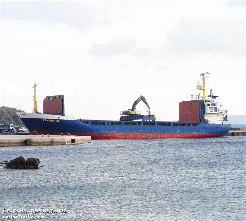 taxiarchis (General Cargo Ship) - IMO 7711907, MMSI 240050100, Call Sign SVA8041 under the flag of Greece