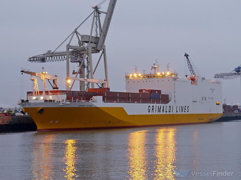 grande guinea (Ro-Ro Cargo Ship) - IMO 9437919, MMSI 247293300, Call Sign IBPL under the flag of Italy