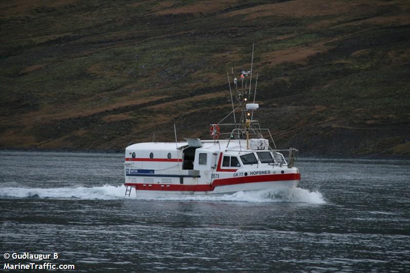 elli p (Fishing vessel) - IMO , MMSI 251043110, Call Sign 2673 under the flag of Iceland