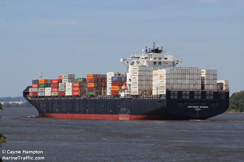 northern magnum (Container Ship) - IMO 9252541, MMSI 255806078, Call Sign CQIV4 under the flag of Madeira