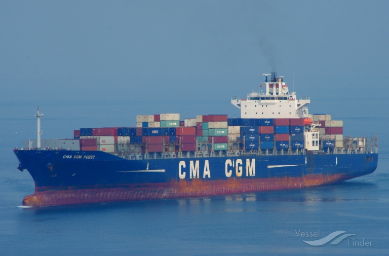 cma cgm puget (Container Ship) - IMO 9248124, MMSI 255806114, Call Sign CQIZ8 under the flag of Madeira