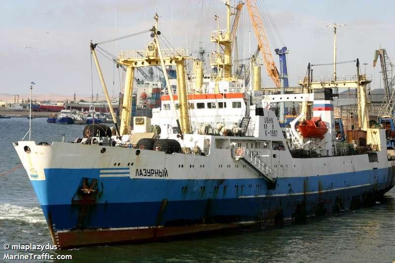 lazurnyy (Fish Factory Ship) - IMO 8729664, MMSI 273250200, Call Sign UBHN under the flag of Russia