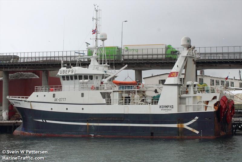 izumrud (Fishing Vessel) - IMO 9168104, MMSI 273398890, Call Sign UBEP9 under the flag of Russia