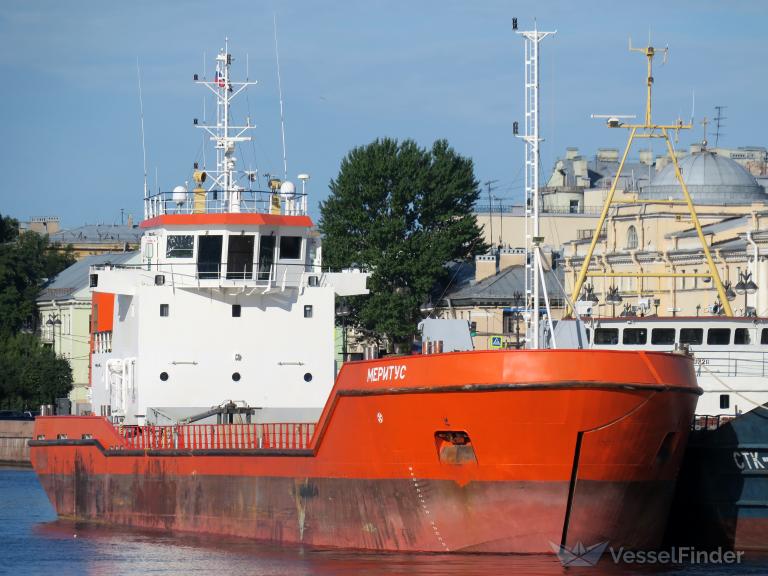 meritus (Motor Hopper) - IMO 9686015, MMSI 273399370, Call Sign UBVO2 under the flag of Russia