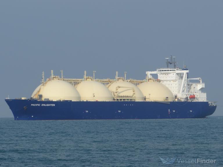 pacific enlighten (LNG Tanker) - IMO 9351971, MMSI 308078000, Call Sign C6WE9 under the flag of Bahamas