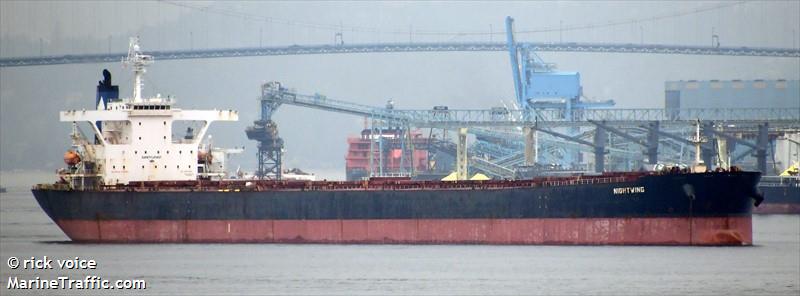 nightwing (Bulk Carrier) - IMO 9281712, MMSI 309928000, Call Sign C6VK9 under the flag of Bahamas