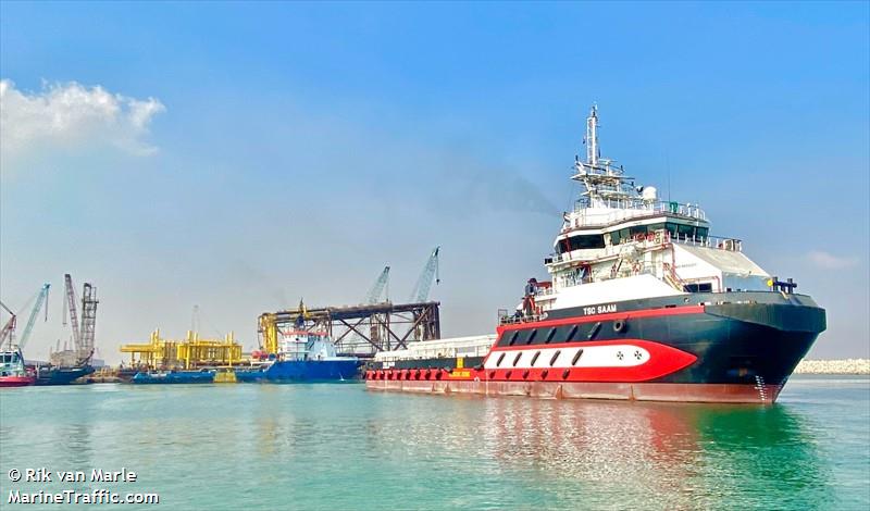 tsc saam (Offshore Tug/Supply Ship) - IMO 9503017, MMSI 341555000, Call Sign V4TG3 under the flag of St Kitts & Nevis