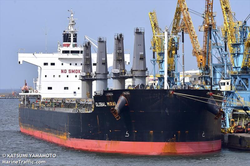 global mirai (Bulk Carrier) - IMO 9558256, MMSI 353639000, Call Sign 3FYY7 under the flag of Panama